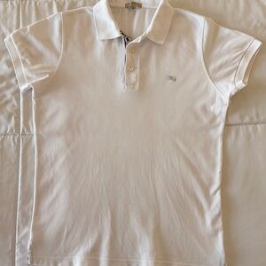 Burberry White Polo Shirt